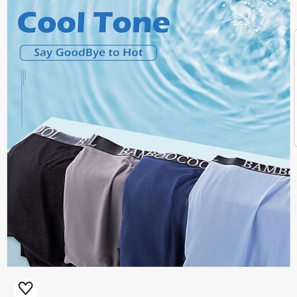 BAMBOO COOL Men’s Underwear boxer briefs Soft Comfortable Bamboo Viscose Large - Picture 3 of 15